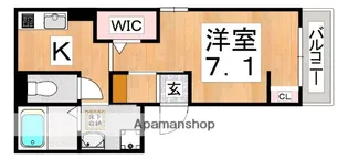 大阪府大阪市東住吉区田辺1丁目【アパート】の間取り