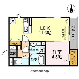 スぺランサ(長吉川辺)【2階】の間取り