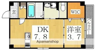 リベラ山坂【3階】の間取り