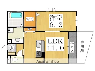 レジデンシアABICO【1階】の間取り