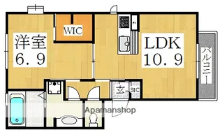 メゾンドフルールⅠ【3階】の間取り