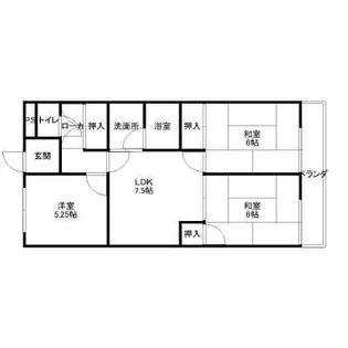 サウスタウンF【2階】の間取り