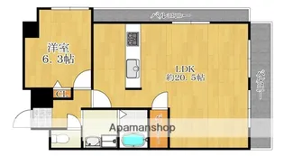 帝塚山グランアトリウム【4階】の間取り