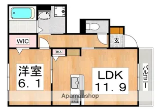 ファミールD希 Ⅱ【1階】の間取り