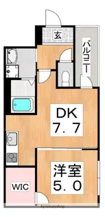 フジパレス中野【2階】の間取り