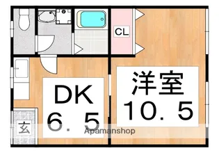 エビスアパート【2階】の間取り