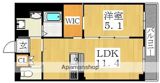 メゾンドグレース【2階】の間取り