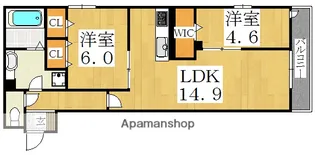 La Mia Casa 上住吉【3階】の間取り