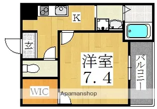 フジパレス杉本町駅西Ⅲ番館.【1階】の間取り