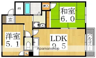 US−1住吉東【3階】の間取り