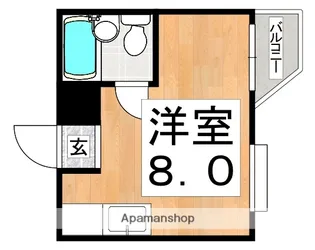 マーキュリー東住吉A棟【3階】の間取り