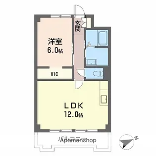 グランジートアン【6階】の間取り