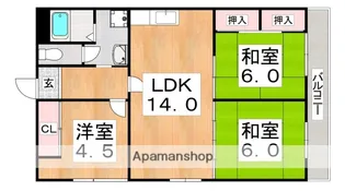 清川ビル【5階】の間取り