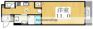 ラポール帝塚山【3階】の間取り
