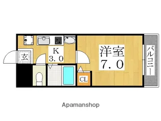 フローライト長居【2階】の間取り