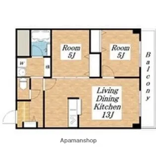 コーポ安田【2階】の間取り