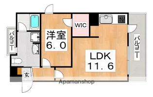 プルメリア【3階】の間取り