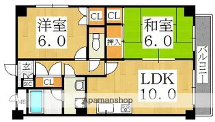 大阪府大阪市阿倍野区松崎町3丁目【マンション】の間取り