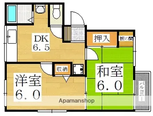 大阪府大阪市住之江区南加賀屋4丁目【アパート】の間取り