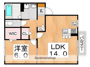 コンフォート 杭全(クマタ)【1階】の間取り
