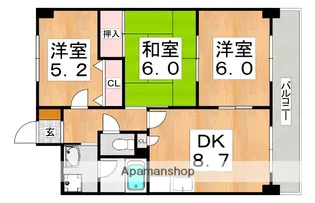 レグルス北池【4階】の間取り