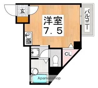 ラシーヌ山坂【4階】の間取り