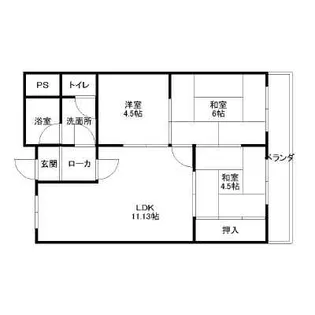 美幸マンション【205号室】の間取り