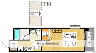 W.O.Bレマーニー昭和町【8階】の間取り