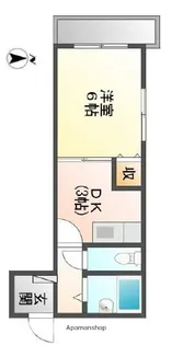 リバーパーク中野【1階】の間取り