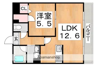 エヴァーホワイト【1階】の間取り