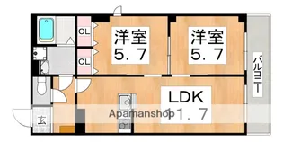 大阪府大阪市生野区勝山北4丁目【マンション】の間取り