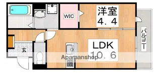 ADONISCOURT 加美NEXT【1階】の間取り