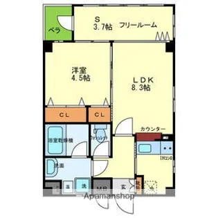 WESTRITZ巽【1階】の間取り