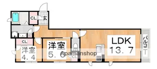 シャーメゾンクッカコルメ【2階】の間取り
