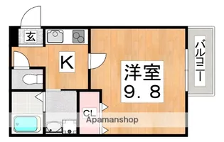 フジパレス喜連【3階】の間取り