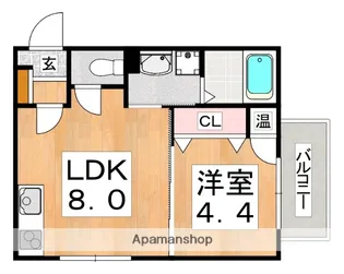 大阪府大阪市平野区加美西1丁目【アパート】の間取り