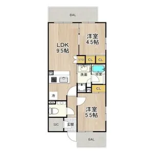 PHOERME TENNOJI EAST(フェルム天王寺イースト【7階】の間取り