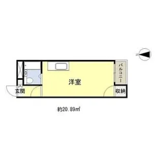 メゾンド針中野【4階】の間取り