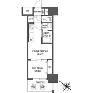 エスタート塚本【0207号室】の間取り
