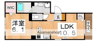 大阪府大阪市平野区瓜破東3丁目【アパート】の間取り