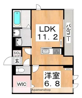 DROOM今川C棟(シー)【3階】の間取り