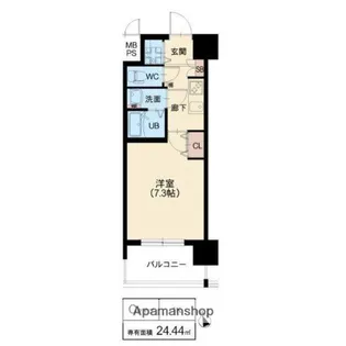 スプランディッド天王寺Ⅲ【13階】の間取り