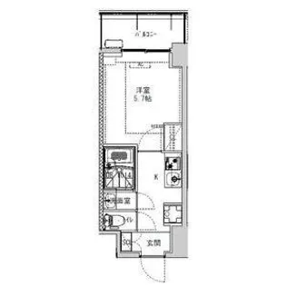 LEーBEAR天王寺東【9階】の間取り