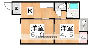 グリーンハイム公園南矢田A棟【2階】の間取り