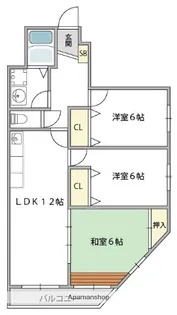 コンフォール長吉【4階】の間取り