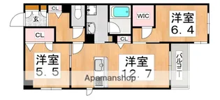 WITH PLUS 天王寺区舟橋町【3階】の間取り