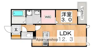 アドニスコートパートⅡ【2階】の間取り