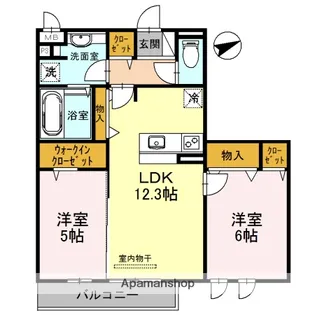 ルーチェ神路【2階】の間取り