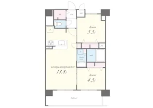 セイワパレス美章園駅前【9階】の間取り