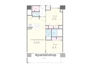 大阪府大阪市阿倍野区美章園1丁目【マンション】の間取り